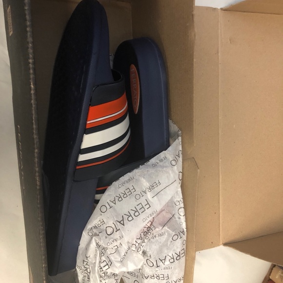 New Men’s Ferrato Sandals Size 8 NAVY BLUE SANDAL 2907703 - Picture 5 of 8